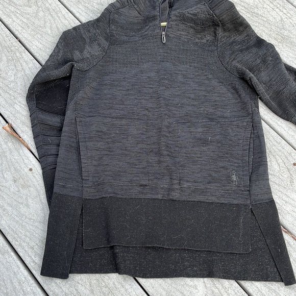Smartwool intraknit merino sport fleece pullover size small black - Picture 9 of 14